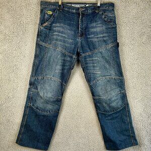 Bilt Iron Workers 0398 Jeans Mens 36x30 Double Knee Padded Bottom Denim